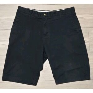 Volcom Shorts Mens Size 33 Black Surf Skate 10" Inseam